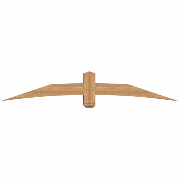 Ekena Millwork Bellingham Timber Gable Bracket, Western Red Cedar, 84"W x 14"H x 5 1/2"D x 5 1/2"F, 4/12 Pitch GBW084X14X0606BEL00SWR - main